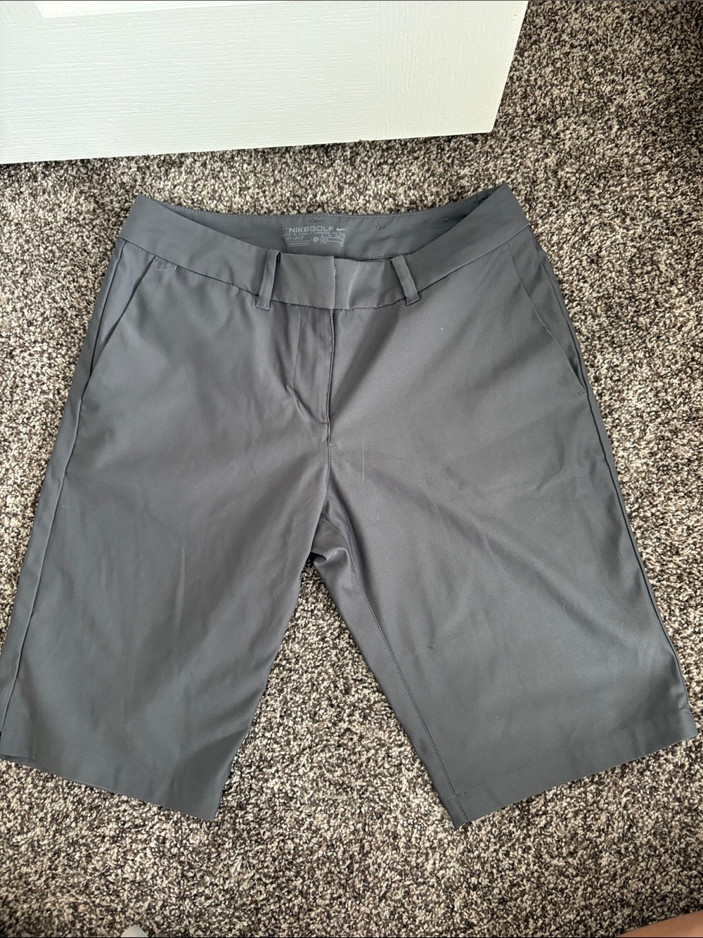 Nike Women's Charcoal Gray Athletic Golf Shorts